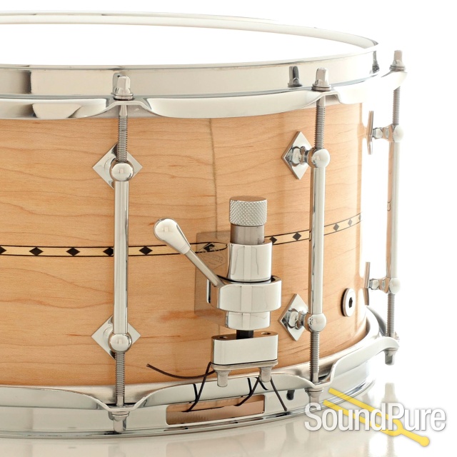 Craviotto 7x14 Maple Custom Shop Snare Drum-Maple Inlay — image 2