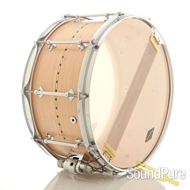 Craviotto 7x14 Maple Custom Shop Snare Drum-Maple Inlay — image 3
