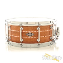 Craviotto 6x14 Mahogany Double Red Inlay Custom Snare Drum