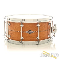 Craviotto 6.5x14 Mahogany Custom Snare Drum with Inlay 30/30