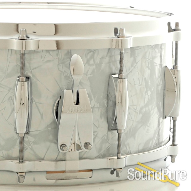 Gretsch 6.5x14 USA Custom Maple Snare Drum 60s Marine Pearl — image 2