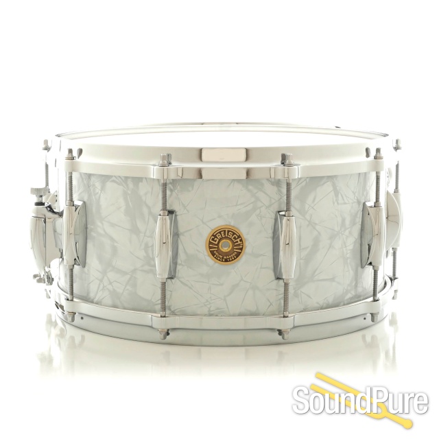 Gretsch 6.5x14 USA Custom Maple Snare Drum 60s Marine Pearl
