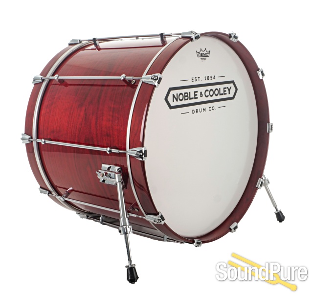 Noble & Cooley 3pc Walnut Ply Drum Set-Translucent Red — image 2