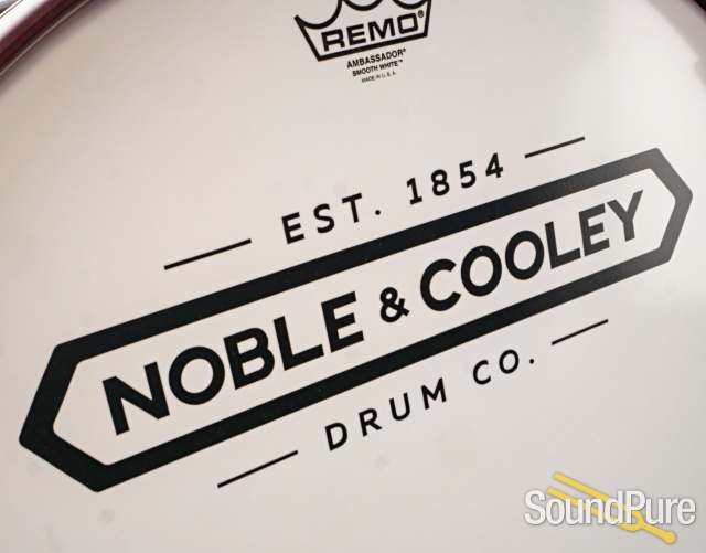 Noble & Cooley 3pc Walnut Ply Drum Set-Translucent Red — image 9