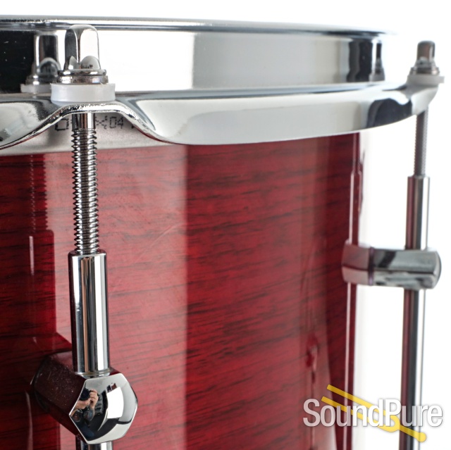 Noble & Cooley 3pc Walnut Ply Drum Set-Translucent Red — image 11