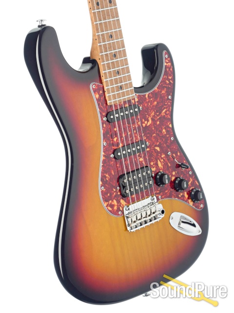 Suhr Classic S Paulownia Trans 3 Tone Burst Guitar #66832 — image 2