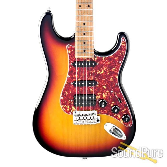 Suhr Classic S Paulownia Trans 3 Tone Burst Guitar #66832 — image 1