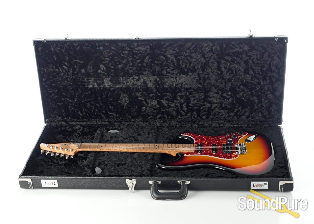 Suhr Classic S Paulownia Trans 3 Tone Burst Guitar #66832 — image 4