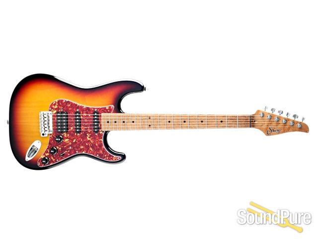 Suhr Classic S Paulownia Trans 3 Tone Burst Guitar #66832 — image 8