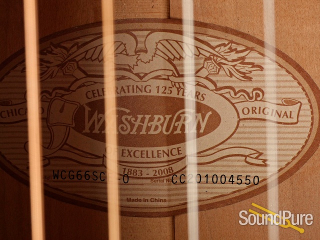 Washburn WCG66SCE-0 Acoustic Guitar #CC201004550 - Used — image 2