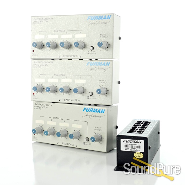 Furman HDS6 Headphone Mix Hub w/ HS-6 Mixers (3) - Used — image 2
