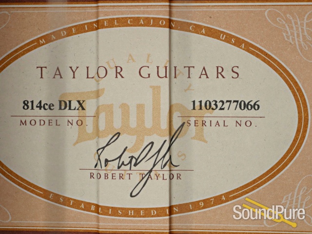 Taylor 814CE DLX  Acoustic Guitar #1103277066 - Used — image 2