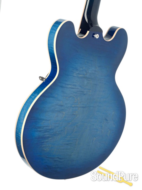Gibson ES-335 Figured Blue Burst Guitar #119890170 - Used — image 3