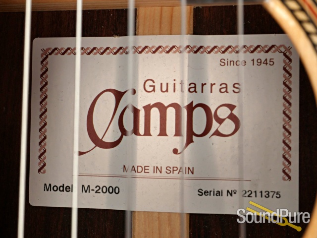 Hermanos Camps M-2000 SP/IN Classical Guitar #2211375 - Used — image 2