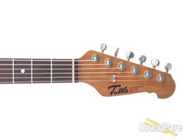 Tuttle Custom Classic S Black Electric Guitar #652 - Used — image 7