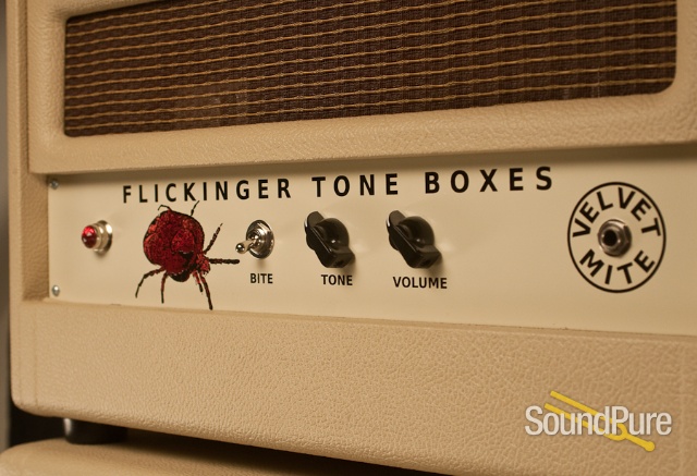 Flickinger Velvet Mite 10 watt amp head and 2x10 Cabinet — image 3