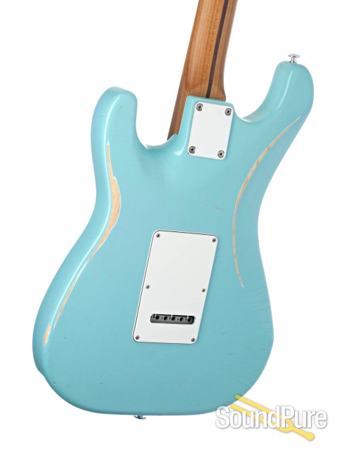 Suhr Custom Classic S Antique Daphne Blue #J52F4H — image 3
