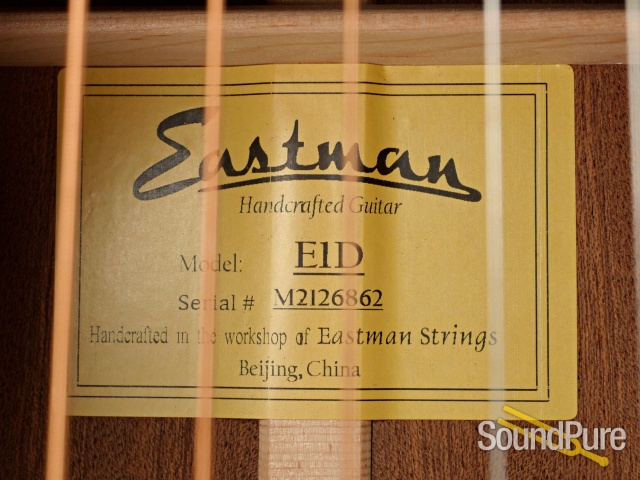 Eastman E1D Sitka/Sapele Dreadnought #M2126862 — image 2