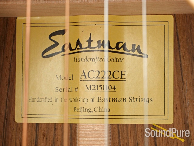 Eastman AC222CE Grand Auditorium Acoustic Guitar #M2151104 — image 2