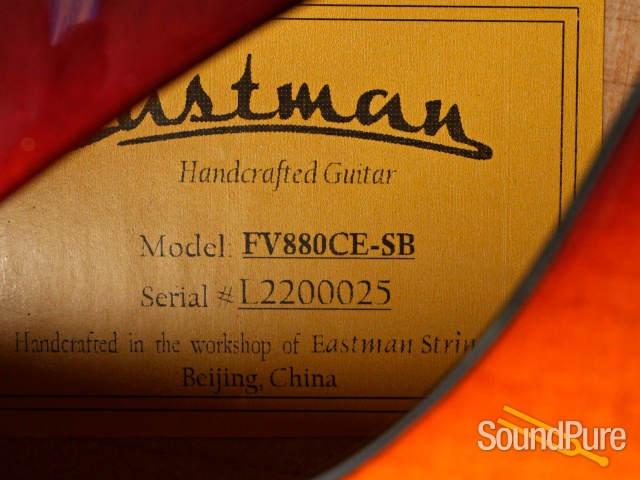 Eastman FV880CE-SB Frank Vignola Archtop Guitar #L2200025 — image 2