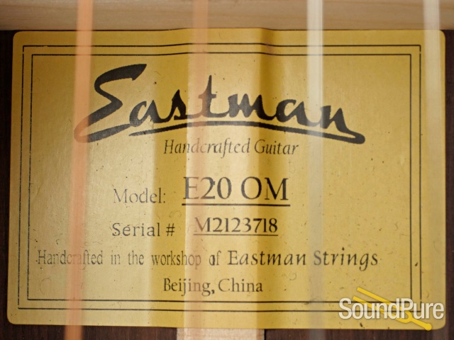 Eastman E20OM Adirondack/Rosewood Acoustic #M2123718 — image 2
