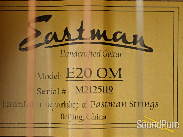 Eastman E20OM Adirondack/Rosewood Acoustic #M2125119 — image 2