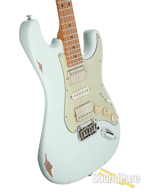 Suhr Ian Thornley Sig. Classic S Antique Sonic White #68933 — image 2