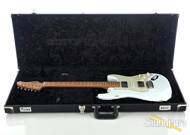 Suhr Ian Thornley Sig. Classic S Antique Sonic White #68933 — image 4