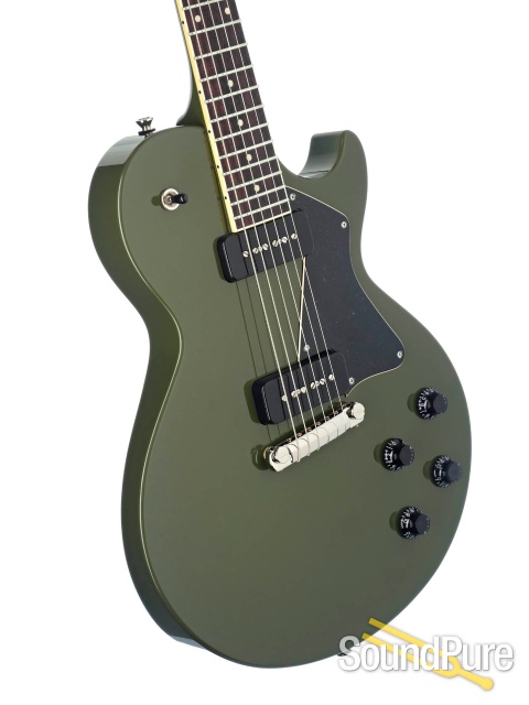 Collings 290 Olive Drab Electric Guitar #290221730 — image 2