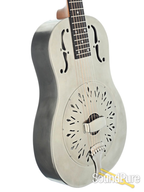 National Raw German Silver Resonator Guitar #24429 — image 3