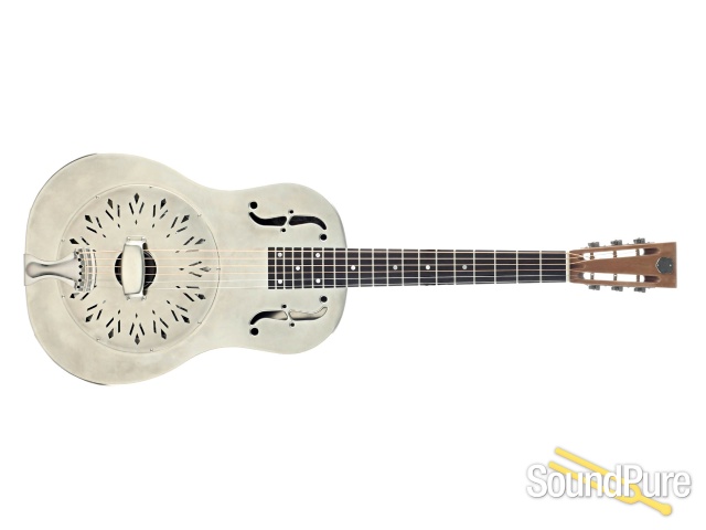 National Raw German Silver Resonator Guitar #24429 — image 8