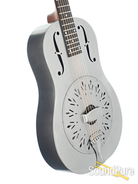 National Raw Steel Resonator Guitar #24430 — image 3