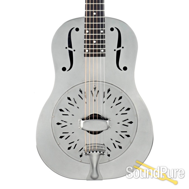 National Raw Steel Resonator Guitar #24430