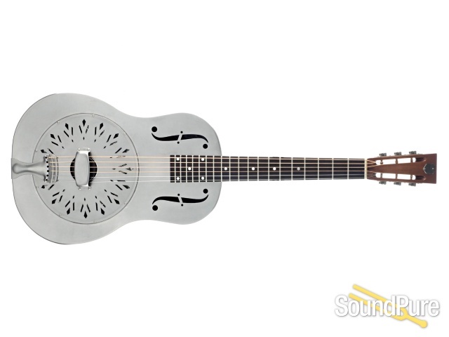 National Raw Steel Resonator Guitar #24430 — image 8