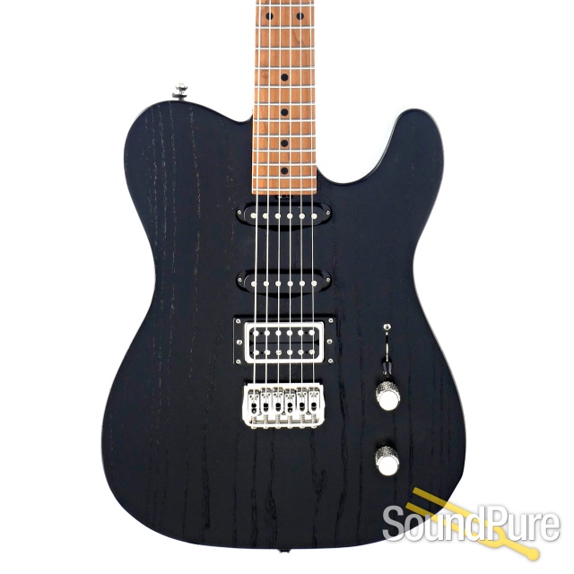 Tuttle Custom Classic T Black Electric Guitar #738 — image 1