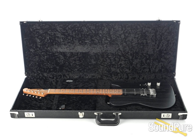 Tuttle Custom Classic T Black Electric Guitar #738 — image 4