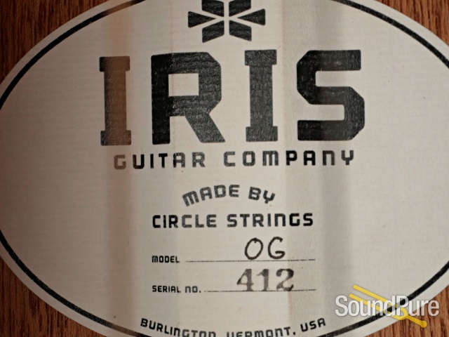 Iris OG Mahogany Natural Acoustic Guitar #412 — image 2