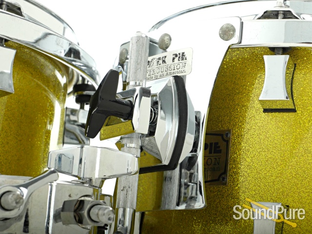 Pork Pie 5pc Maple Custom Drum Set-Chartreuse Sparkle — image 2