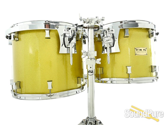 Pork Pie 5pc Maple Custom Drum Set-Chartreuse Sparkle — image 7