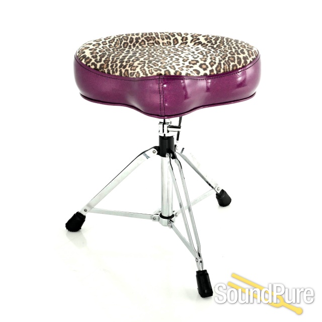 Pork Pie Percussion Big Boy Drum Throne-Sparkle Purple/Leo