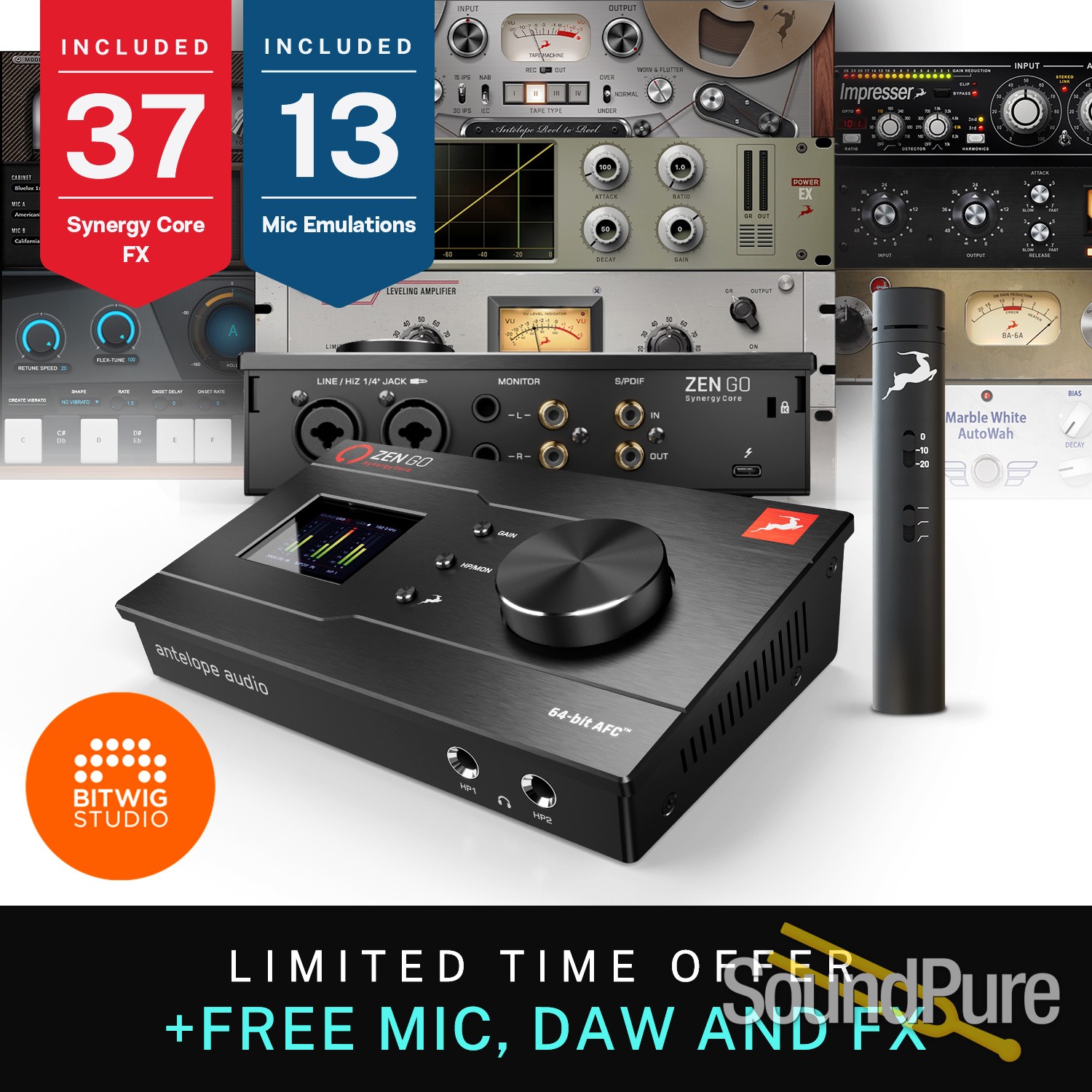 Antelope Audio Zen Go Synergy Core TB3 | Soundpure.com 