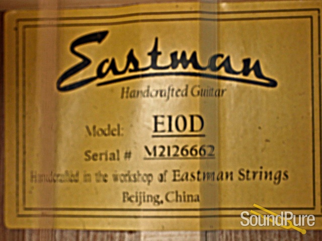 Eastman E10D Addy/Mahogany Acoustic Guitar #M2126662 — image 2