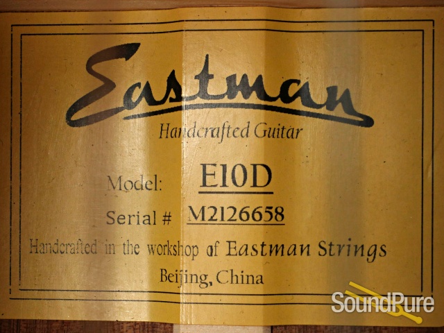 Eastman E10D Addy/Mahogany Acoustic Guitar #M2126658 — image 2