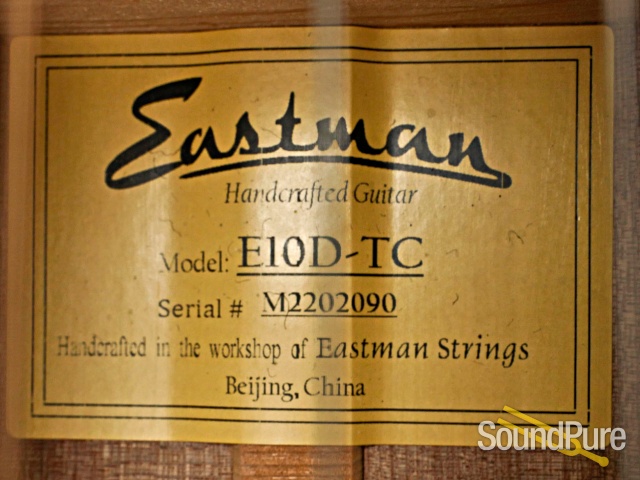 Eastman E10D-TC Adirondack/Mahogany Acoustic #M2202090 — image 2