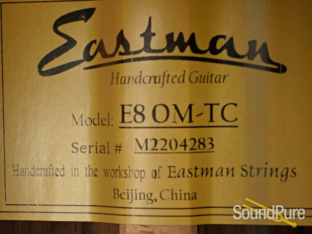 Eastman E8OM-TC Sitka/Rosewood Acoustic #M2204283 — image 2