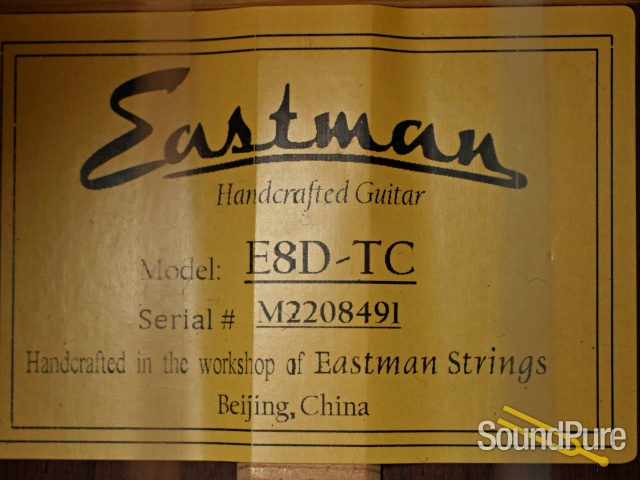 Eastman E8D-TC Sitka/Rosewood Acoustic Guitar #M2208491 — image 2