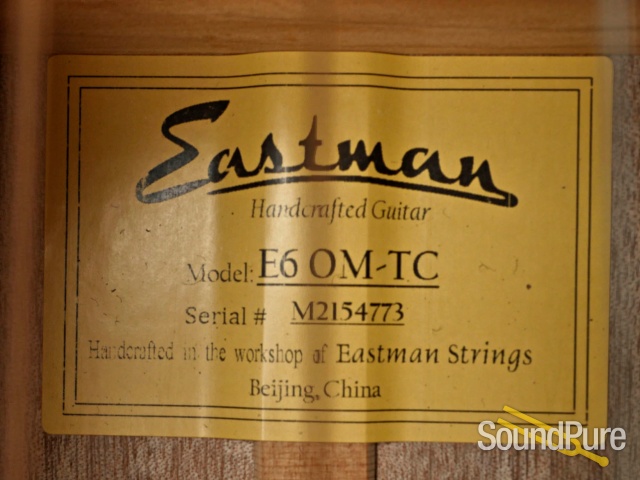 Eastman E6OM-TC Sitka/Mahogany Acoustic Guitar #M2154773 — image 2