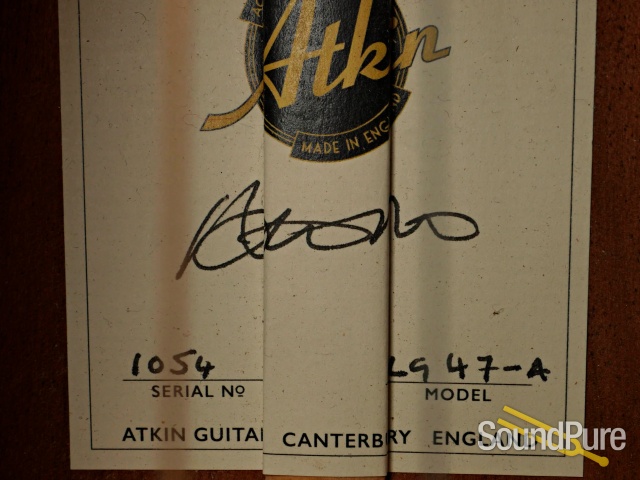 Atkin LG47 Sunburst Acoustic Guitar - Used — image 2