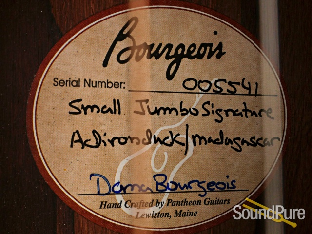 Bourgeois DB Signature SJ Acoustic Guitar #5541 - Used — image 2