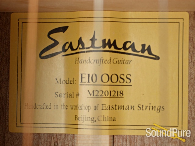 Eastman E10OOSS Adirondack/Mahogany Acoustic #M2201218 — image 2